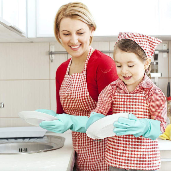 Magic silicone dishwashing gloves