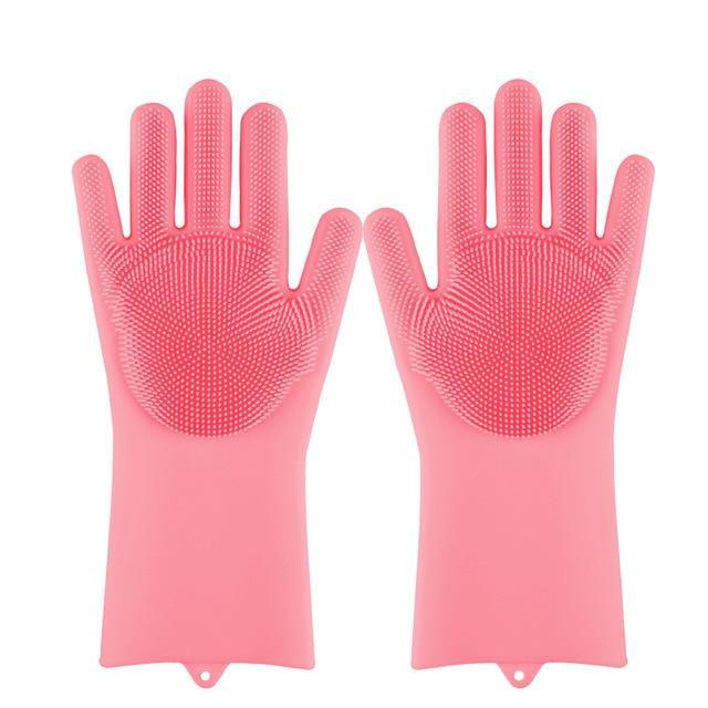 Magic silicone dishwashing gloves