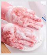 Magic silicone dishwashing gloves